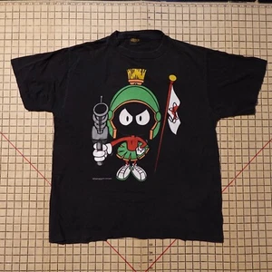 Vintage 1990 Marvin the Martian Single Stitch T-Shirt XL Looney Tunes Changes - Picture 1 of 7