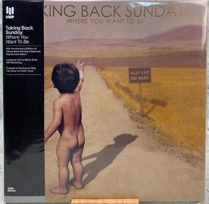 Taking Back Sunday Where You Want To Be LP Color Vinyl White and Tan VMP RR014 - Picture 1 of 3