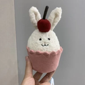 Jellycat DAINTY DESSERT BUNNY CUPCAKE Soft Plush Bakery Toy Free Dust Bag NWT - Picture 1 of 4