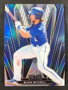 2024 Hoja Metal BLAKE MITCHELL ¡Azul Prismático Paralelo! SP #'d /35! - Imagen 1 de 2