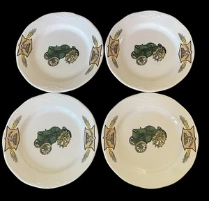 Juego de 4 platos/postres para ensaladas Gibson con licencia John Deere tractor verde 7,5" - Imagen 1 de 6