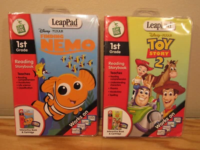 2003 LeapPad Leap Frog 1st Grade Reading Finding Nemo TOY STORY  II - Image 1 of 4