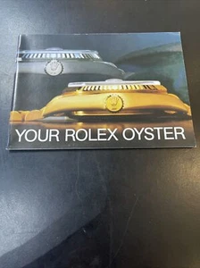 Original Vintage Rolex "Your Rolex Oyster" Booklet 1986 mint condition - Bild 1 von 3
