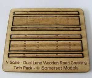 Trackside Models - N Scale - Laser Cut "Dual Lane Road Crossing" - SM027 - Picture 1 of 1
