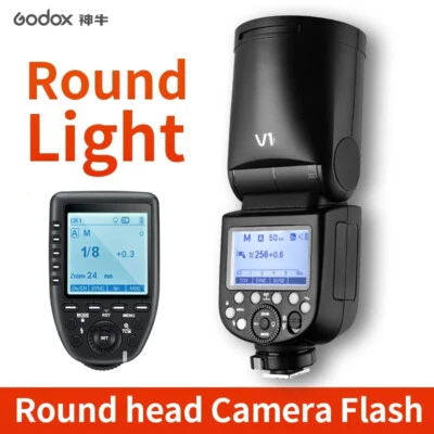 Godox V1S TTL HSS Rundkopf Blitz mit Akku + XPro-S Transmitter Auslöser für Sony - Bild 1 von 4