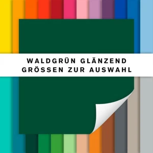 Fliesenaufkleber waldgrün glänzend | Fliesensticker Küche Bad | alle Größen - Bild 1 von 1