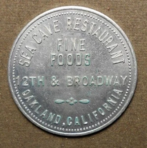 Oakland, California, Sea Cave Restaurant, 12th & Broadway Good For 50c Drink - Picture 1 of 2