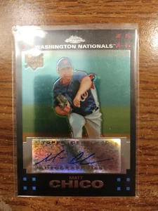 2007 Topps Chrome Washington Nationals rookie Matt Chico Autograph - Picture 1 of 2