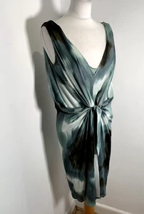 DVF Diane Von Furstenberg dress US 6 UK 10 tie strappy drape jersey - Picture 1 of 13