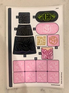 LEGO STICKER SHEET for 75682 Elphaba & Glinda Figures, New & Genuine! - Picture 1 of 1