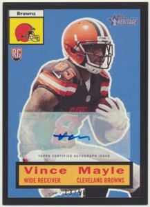 VINCE MAYLE 2015 TOPPS HERITAGE BLACK BORDER ROOKIE AUTOGRAPH AUTO CARD /56 #22