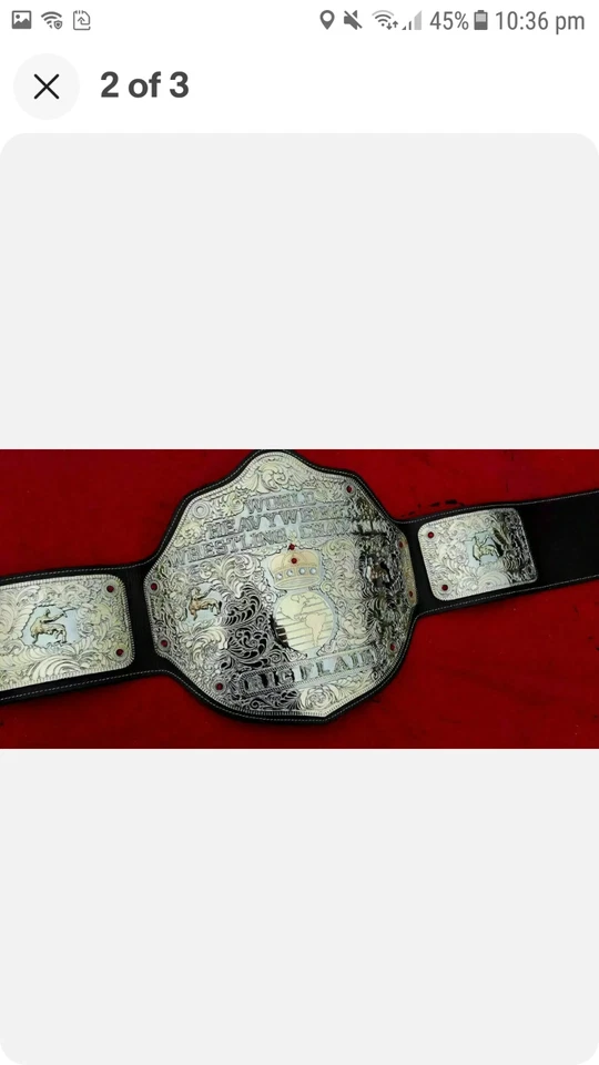  Réplica de cinturón de campeonato de lucha libre Undertaker & Ric Flair Big Gold  Foto 1 de 1