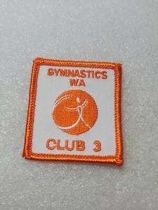 Gimnasia WA Club 3 Parche Naranja Cuadrado Coser Bordado Washington Sombrero Gorra - Imagen 1 de 7