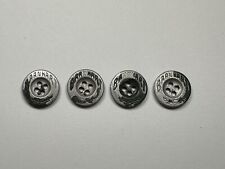 Barnhart Vintage Metal Buttons Lot Of 4 Green Enamel