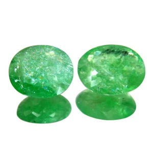 6.600Cts- 2 PCS COPPER BEARING PARAIBA NATURAL TOURMALINE GEMSTONES - Picture 1 of 6
