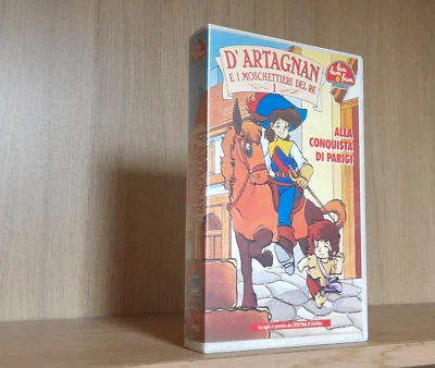D'ARTAGNAN E I MOSCHETTIERI DEL RE _ n.1 VHS Bim Bum Bam Video Cristina D'Avena - Immagine 1 di 2