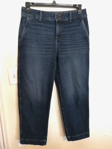 Pantalones de mezclilla para mujer Talbots 6 azules tobillo recto elásticos bolsillos informales al aire libre - Imagen 1 de 4