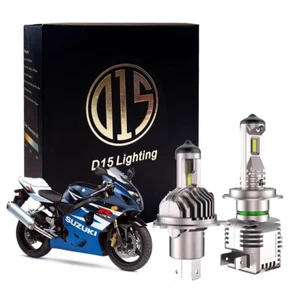 H7 H4 White LED Headlight Bulbs for 2004 2005 Suzuki GSXR 600 750 2003 GSXR 1000 - Foto 1 di 2