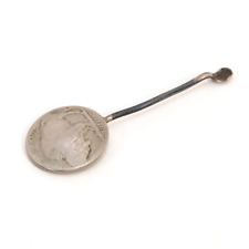 Vintage Buffalo Nickle Ear Spoon - odditie collectible gift!
