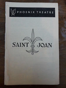 1956 PLAYBILL SAINT JOAN SIOBHAN MCKENNA TEATRO FENICE PETER FALK 00100 - Foto 1 di 6