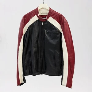 Wilsons Leather M. Julian Racing Jacket Vintage Moto Biker Style Size XL - Bild 1 von 6
