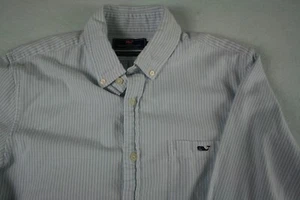 CAMISA VINEYARD VINES HOMBRE TALLA MEDIANA SLIM FIT TUCKER AZUL BLANCO RAYAS - Imagen 1 de 8