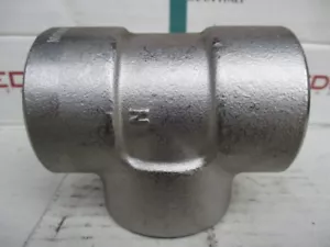1-1/2" SS304 Socket Weld 3000# Reducing Tee - Picture 1 of 2
