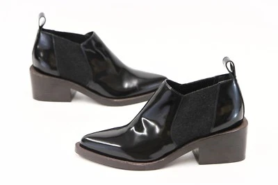 NUEVO SIN CAJA $1695 Botas Chelsea Cubanas Charol Brunello Cucinelli Talla 37/7US A181 Foto 1 de 4