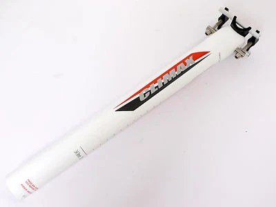 mr-ride 148g,34.9x350mm Climax SP02C 3K gloss carbon Seatpost Road MTB White - Image 1 of 4