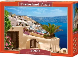NEU Castorland Puzzle 2000 Teile Santorini, Griechenland - Bild 1 von 2