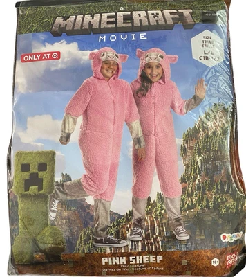 Minecraft Movie Pink Sheep Child Costume L 10-12 Target Exclusive New Disguise - Image 1 of 4