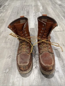 VINTAGE Red Wing Irish Setter 877 Moc Toe Tall Hunting Boots SZ 10 D - Imagen 1 de 7