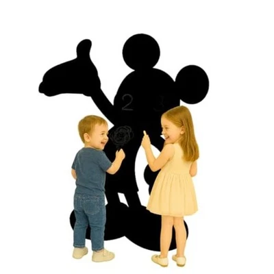 Magnetic Chalkboard Wall Sticker for Kids – Mouse, Cartoon, Kids Wall Decor - Image 1 of 4