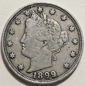 1899-P Liberty "V" Nickel - sehr schön (sehr schön) - Bild 1 von 4