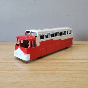 Vintage 1950's Midgetoy Trailways Bus Diecast Red & White - Picture 1 of 10