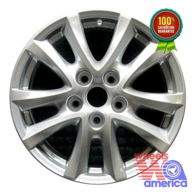 Wheel Rim Mazda 3 CX-3 16 2014-2022 9965D06560 OEM Factory Silver OE 64961 - Image 1 of 4