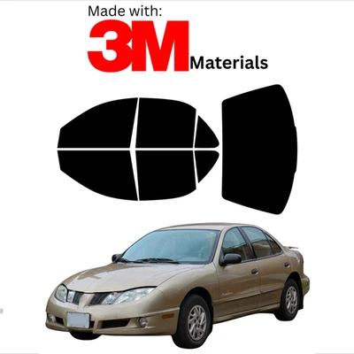 Tinte de ventana precortado para Pontiac Sunfire sedán 95-05 estable cerámica hecho con 3M Foto 1 de 4