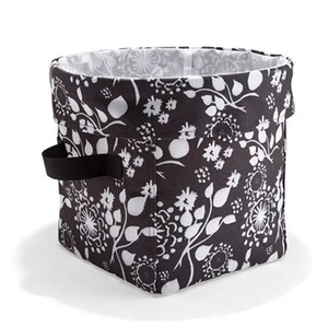 Mini Utility Bin Black Floral Brushstrokes New in Package - Picture 1 of 5
