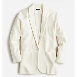 J. Blazer Suéter Crew Mujer Mezcla Lana Merino Carrera Cecile Calce Relajado Talla M - Imagen 1 de 10