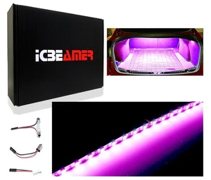 Purple 18 SMD Super Bright LED strip light Car Trunk Cargo Area Illumination 11A - Foto 1 di 5