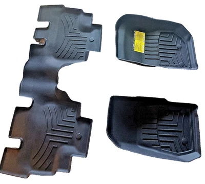 Forro de piso WeatherTech para Jeep Wrangler JK Unlimited 2018-2018 4 puertas - negro Foto 1 de 4