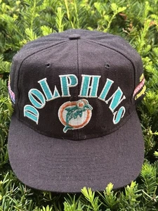 Vintage Miami Dolphins Annco Wool Blend Super Bowl Snaoback Hat Cap 90s - Picture 1 of 10