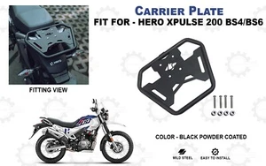 Placa portadora negra de acero dulce Fit For Hero X "pulse 200 BS4/BS6" - Imagen 1 de 5