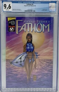 MICHAEL TURNERS FATHOM #0 Wizard 1998 1° ASPEN CGC 9.6 Top Cow Productions - Foto 1 di 8