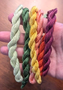 Lot of 6 Gumnut Yarns Stars Australia 100% Silk Stranded Thread Embroidery Floss - Picture 1 of 4