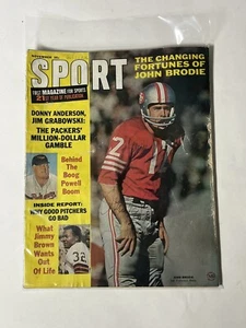 JOHN BRODIE Signed Fading  Sport Magazine Niners NFL - Picture 1 of 3