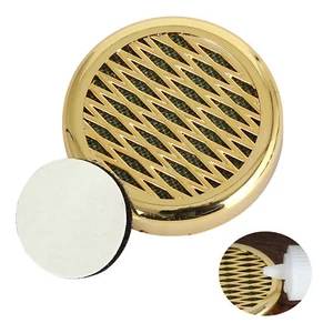 Gold Tobacco Rectangular Smoking Cigar Hygrometer Humidor Humidifier Cigar Box - Picture 1 of 7