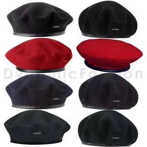 100% Authentic Mens KANGOL Monty Wool Beret Sizes S M L XL - Picture 1 of 17