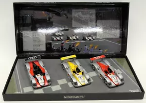 Minichamps 1/43 Scale 402 020123 - Infineon Audi R8 Le Mans 2002 3 Car Set - Picture 1 of 2