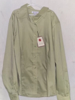 Red House Womens Button Down Green  Blouse Size M NWT - Image 1 of 4